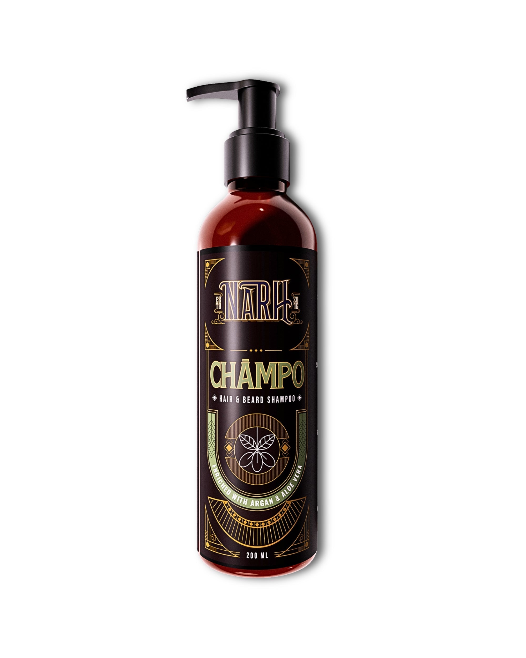 CHAMPO | Argan Oil & Aloe Vera Hair & Beard Shampoo - Narh - Hair & Beard Shampoo